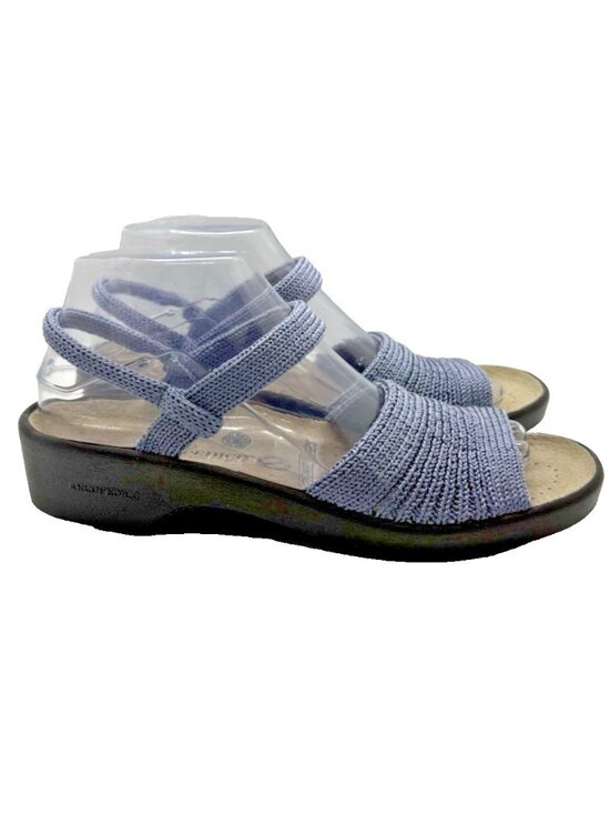 Arcopedico Shoes - Arcopedico Women's Arenal Knit Blue Slip On Strappy Sandals Size US 7.5 EUR 38